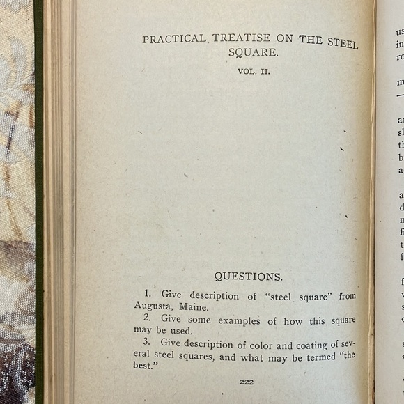 PRACTICAL USES OF THE STEEL SQUARE  REVISED EDITIONS VOL.1 & 2 FRED T. HODGSON - Picture 14 of 16